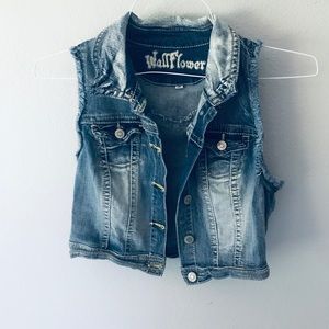 Jean jacket vest